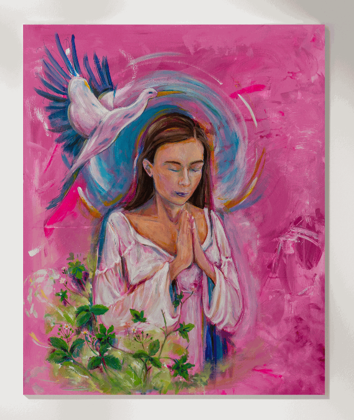 "Anmut des Werdens", 100cm x 120cm